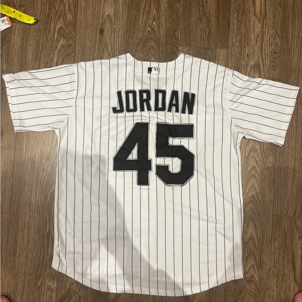 Vintage Majestic Chicago White Sox Jersey Michael Jordan #45 Large MLB White